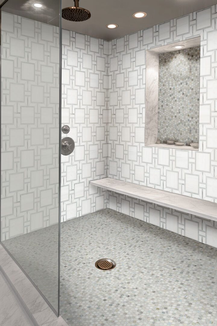 MSI Bianco Dolomite Alana Polished Mosaic - Image 8