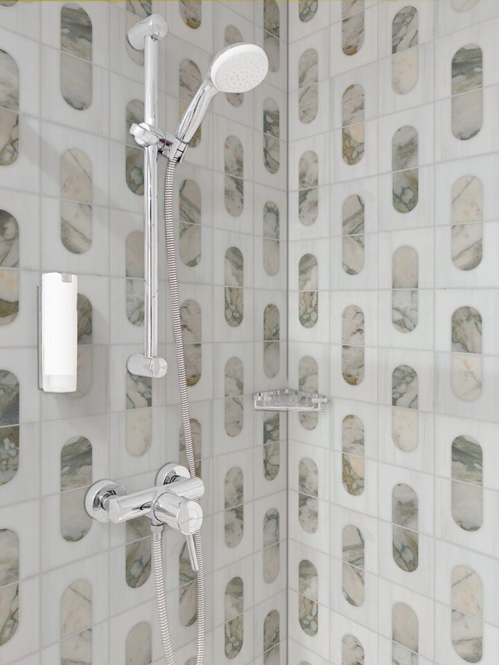 MSI Bianco Dolomite Moderno Polished Mosaic - Image 3