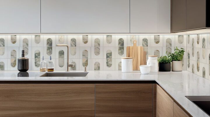 MSI Bianco Dolomite Moderno Polished Mosaic - Image 5