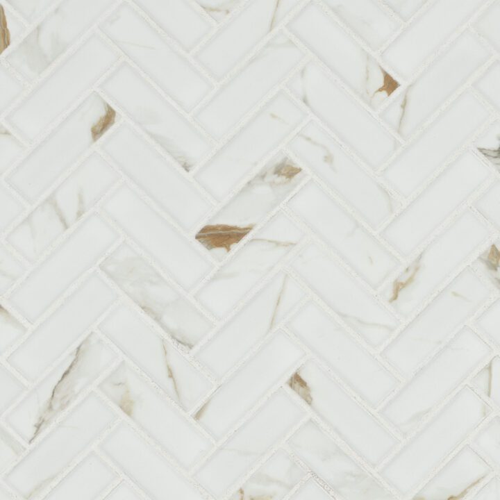 MSI Calacatta Gold Matte 1x3 Herringbone Tile