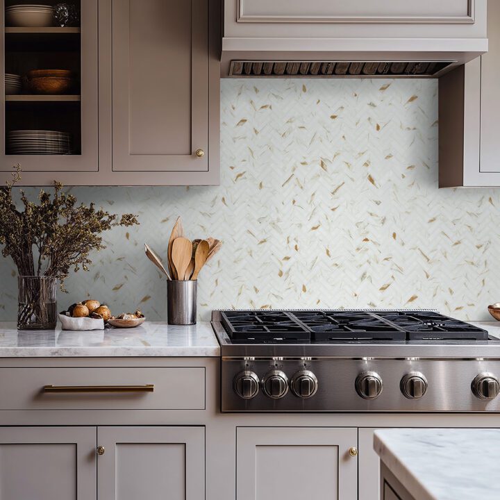 MSI Calacatta Gold Matte 1x3 Herringbone Tile - Image 2
