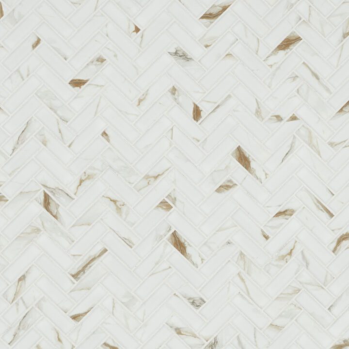 MSI Calacatta Gold Matte 1x3 Herringbone Tile - Image 8