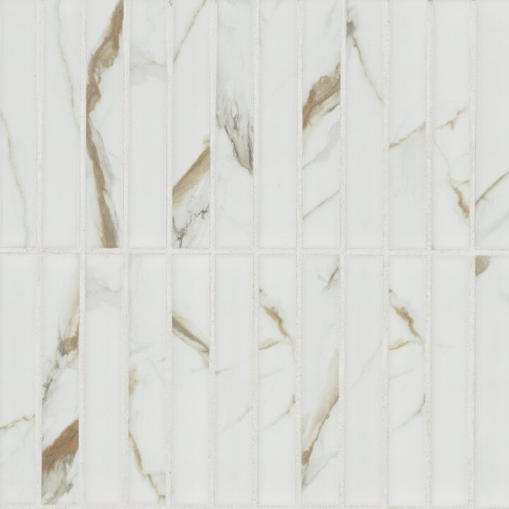 MSI Calacatta Gold Matte 1x6 Stack Pattern Tile