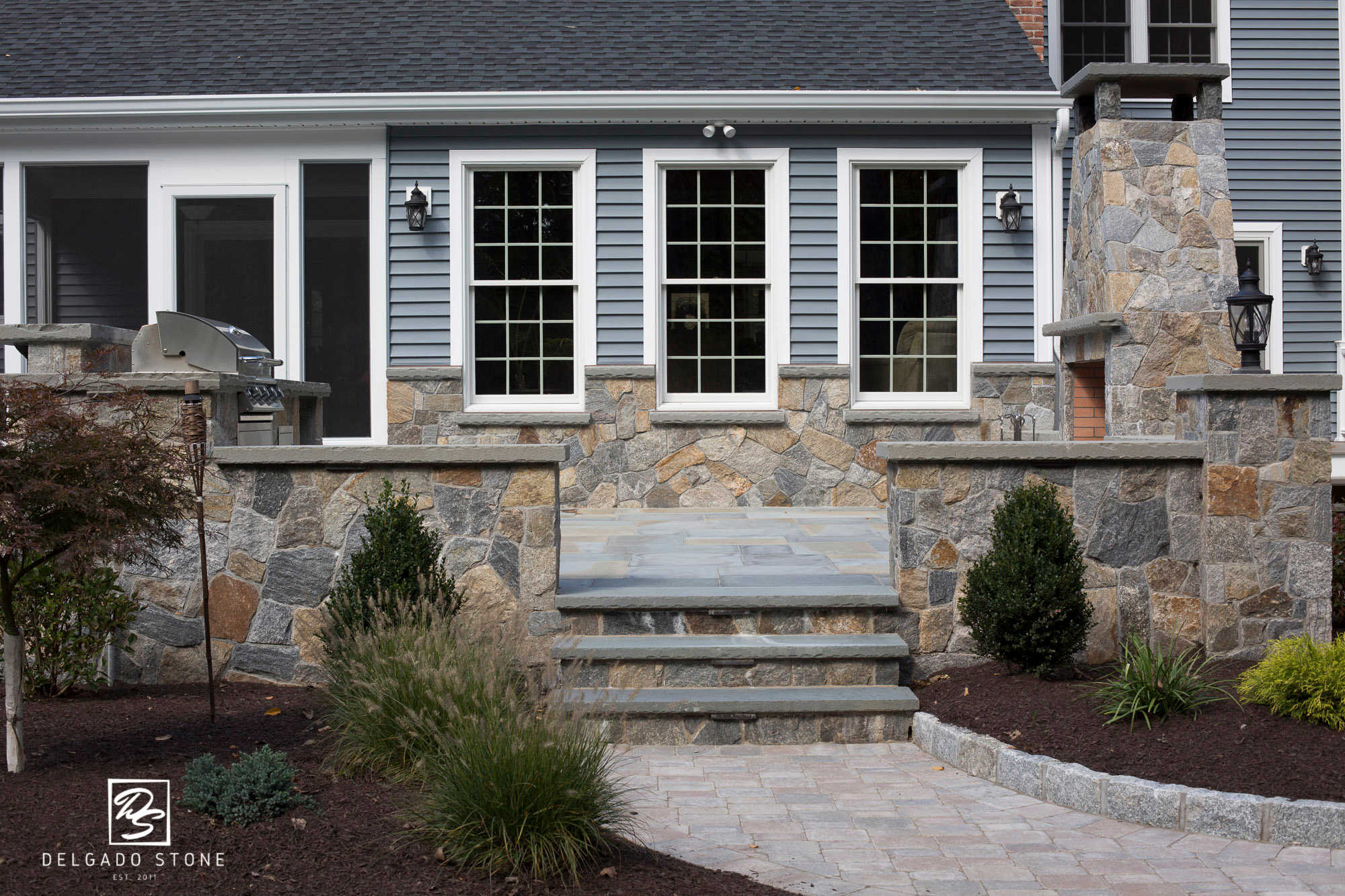 Delgado Stone Montauk Blend Mosaic Veneer - Image 25