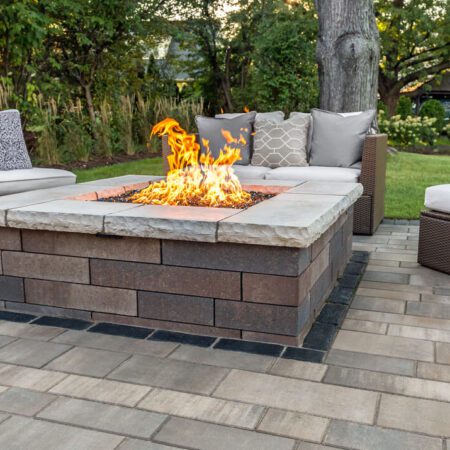 Unilock Lineo™ Dimensional Fire Pit