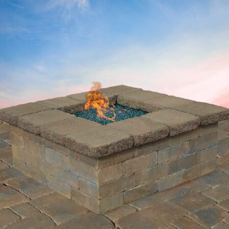 Cambridge Pre-Packaged Olde English Square Gas Fire pit