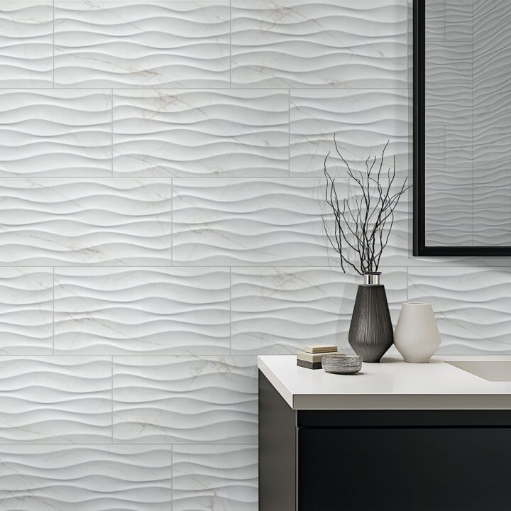 MSI Dymo Calacatta Wavy White 12x24 - Image 3