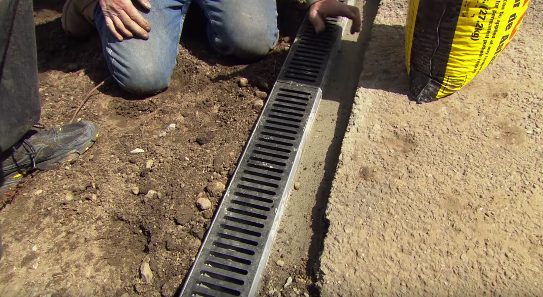 How To Add A Channel Drain to A Driveway Astro Masonry, Long Island, NY