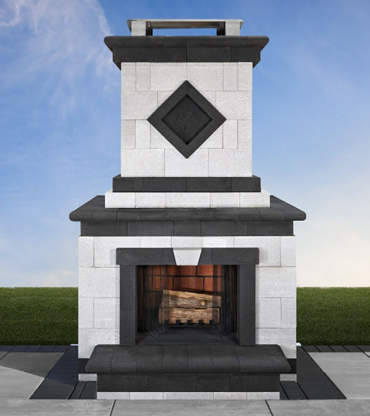 Cambridge Fully Assembled Non-Tumbled Olde English Wall Fireplace