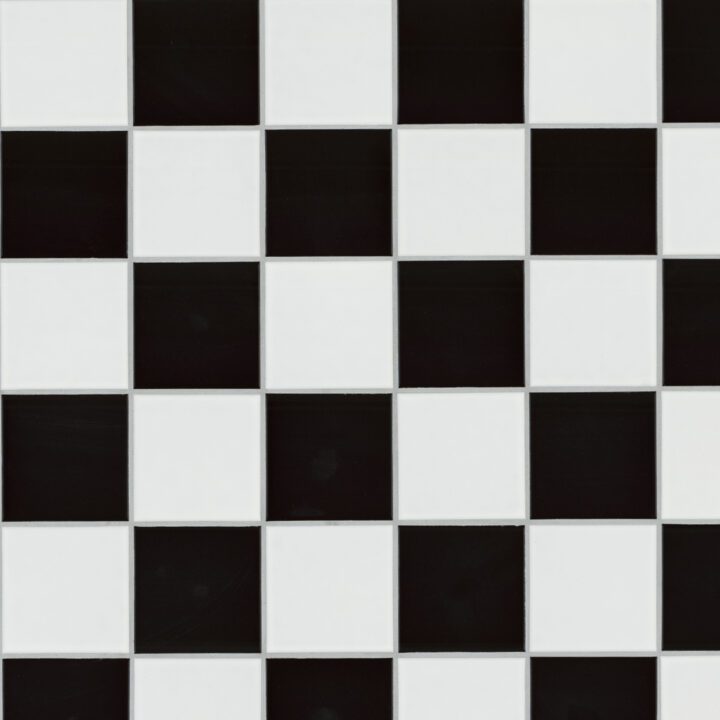MSI White and Black 4" Checkered Matte